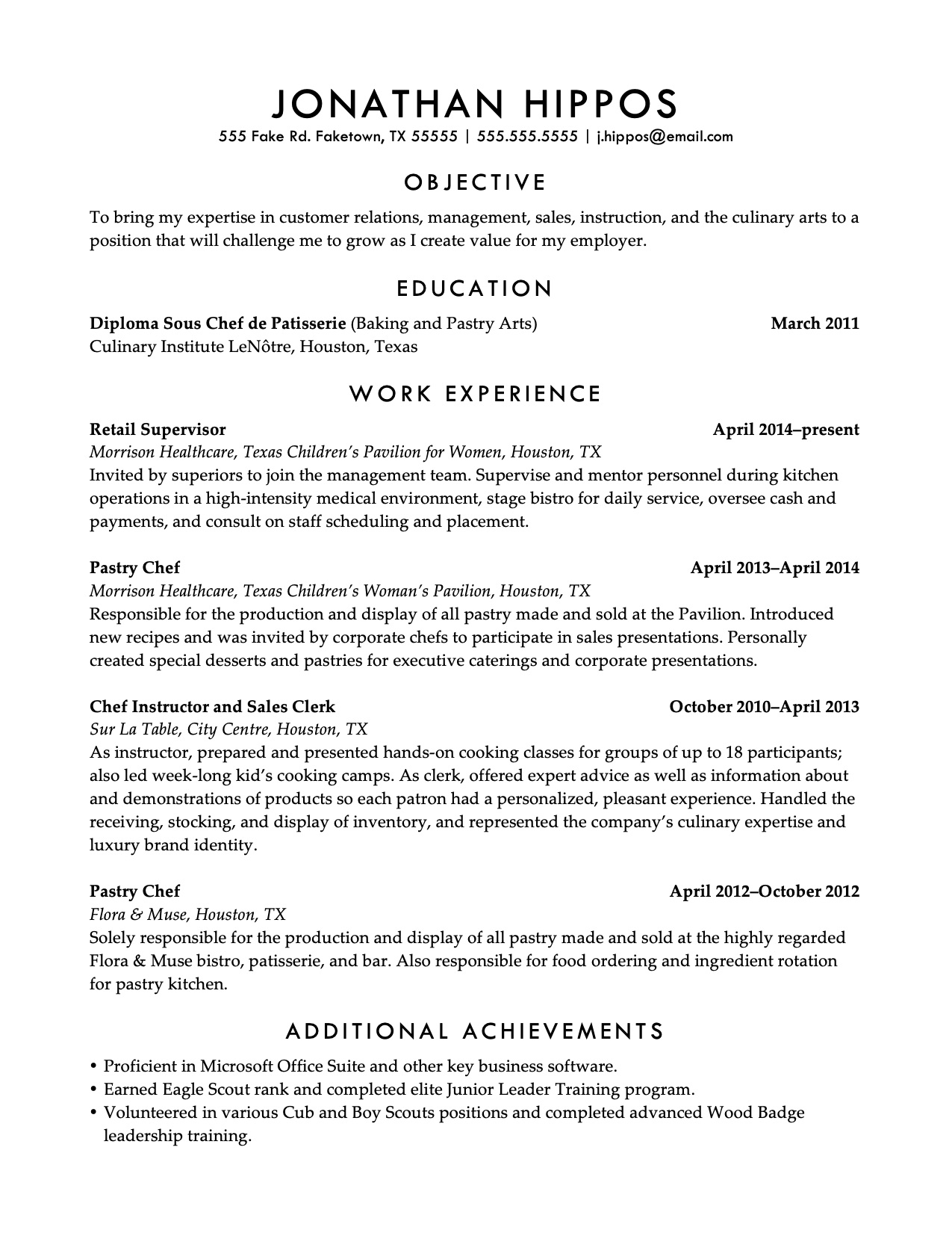 sample resume