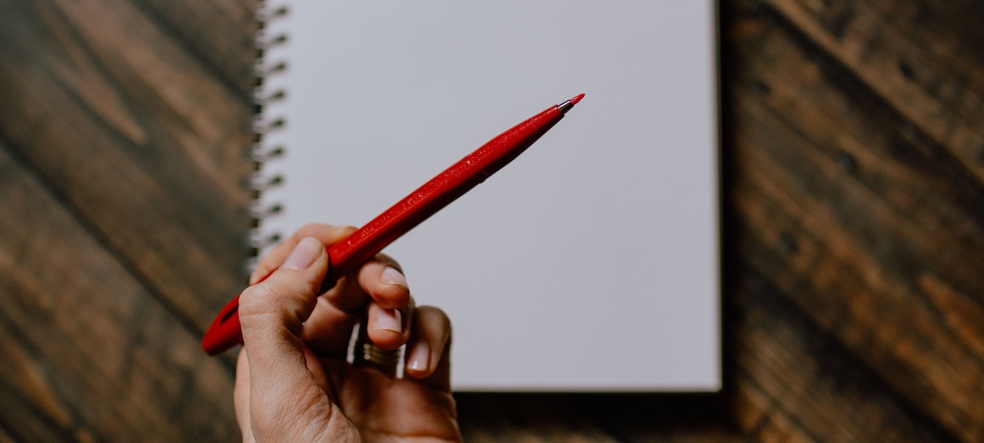 a red pen