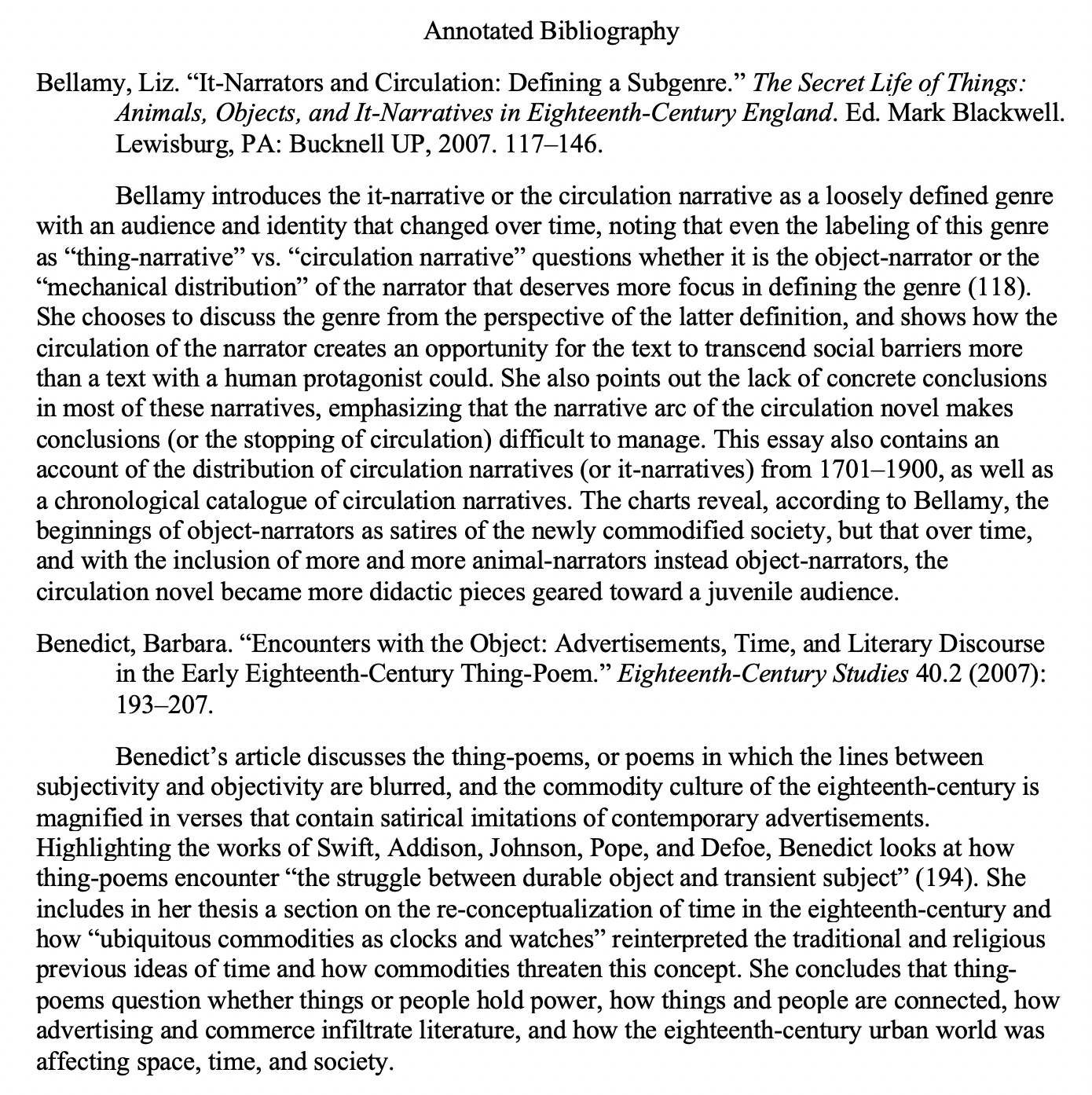 sample annotate bibliography