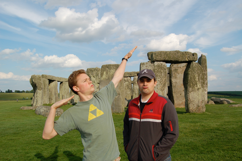 me and my bro at Stonehenge